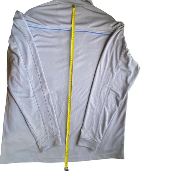 Pebble Beach Dry-Luxe Performance 1/4 Zip Gray Long Sleeve Mens Shirt Sz Large - Picture 4 of 10